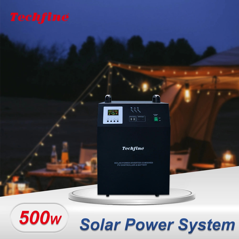 Solar Power Generator Solar Panel Kits Portable 1500W off Grid Solar Energy System