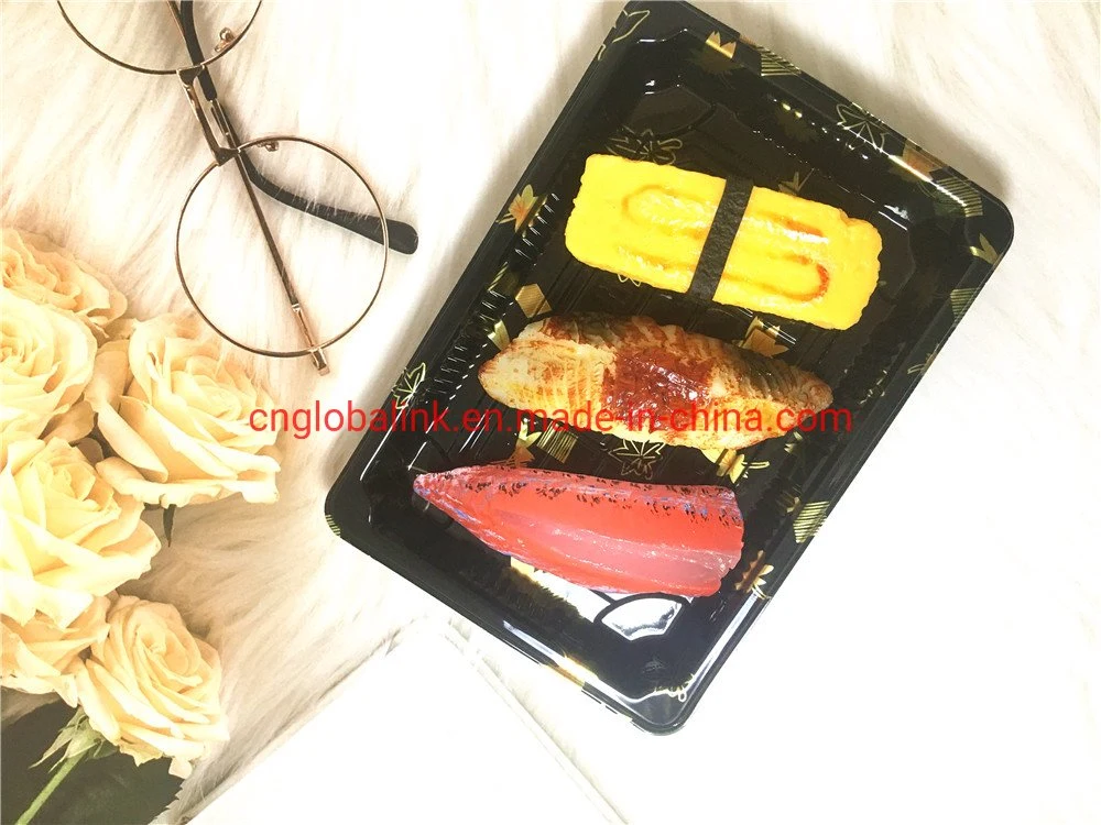 Plastic Packaging Disposable Food Container for Sushi Packing