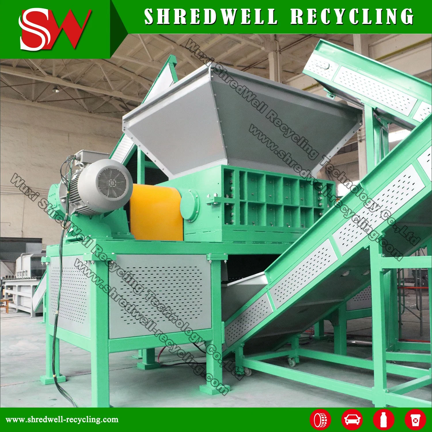 Concasseur en plastique Le plastique Machine Shredder granulation granulateur de recyclage de plastique de la machine