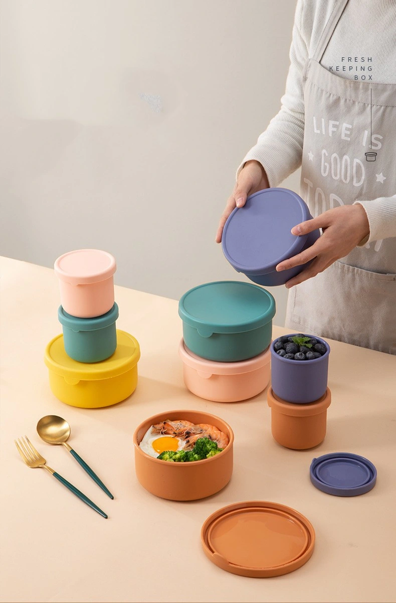 BPA Free Silikon Lebensmittel Mittagessen Bento Lagerung Container Box für Baby Kids