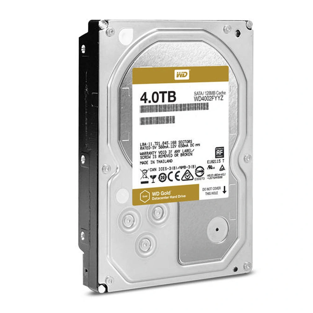 Western Digital Gold Wd4002fyyz 4tb Wd6003fryz 6tb 7200rpm SATA 6gbps 128MB Cache 3.5-Inch Internal Hard Drive