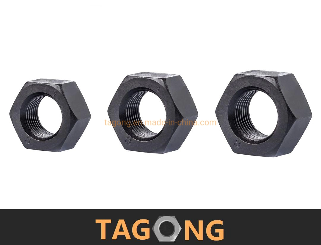 Black Class8 M52 Hex Nuts Heavy Nut ISO4032