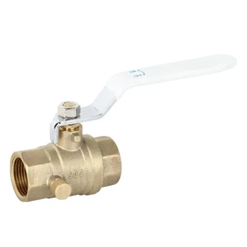 600 Psi Wog 1/2" -1" Lead Free Brass Ball Valve with Drain, C X C