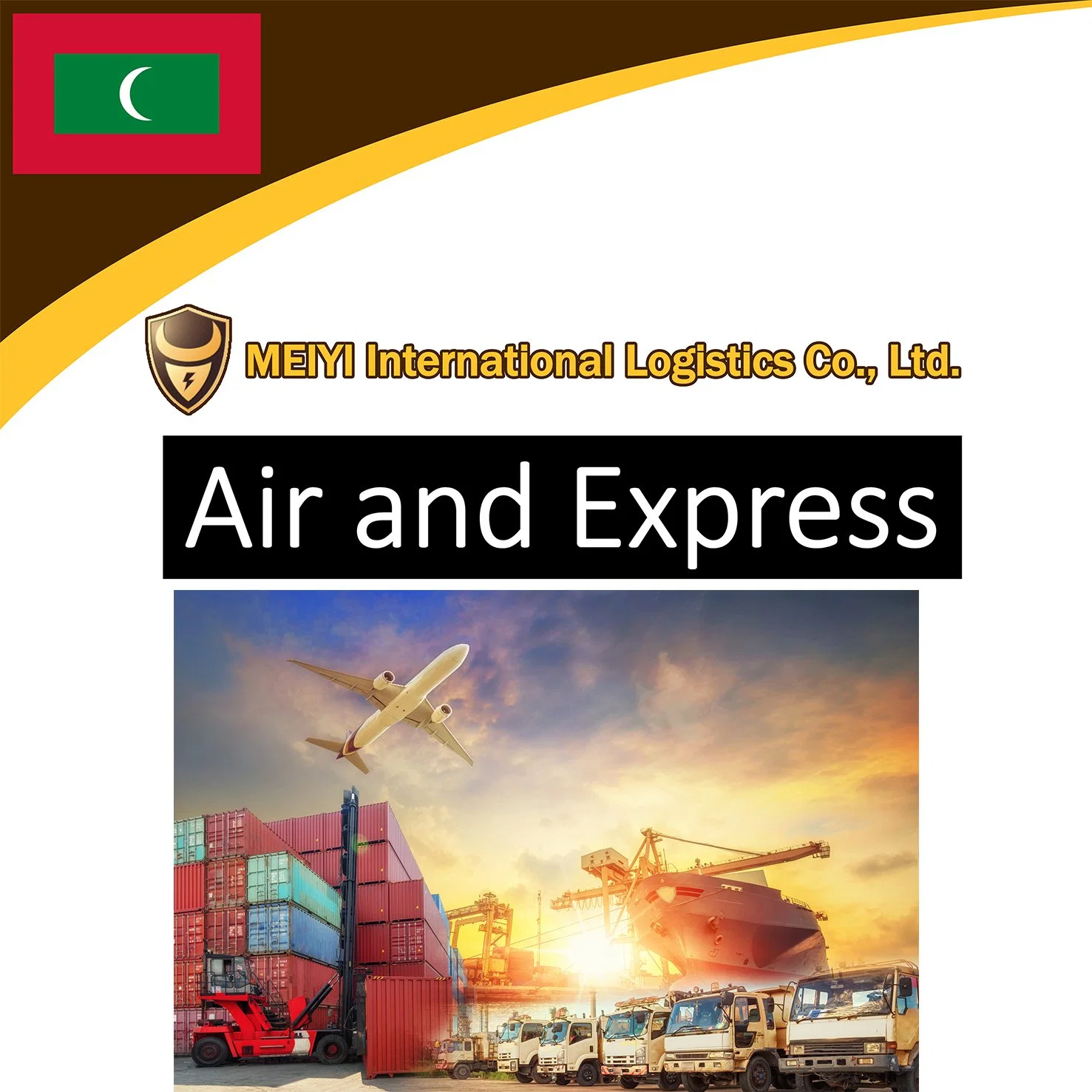 Service d'expédition de la Chine aux Maldives par la porte de fret maritime Expédition DDP DDU expéditeur international