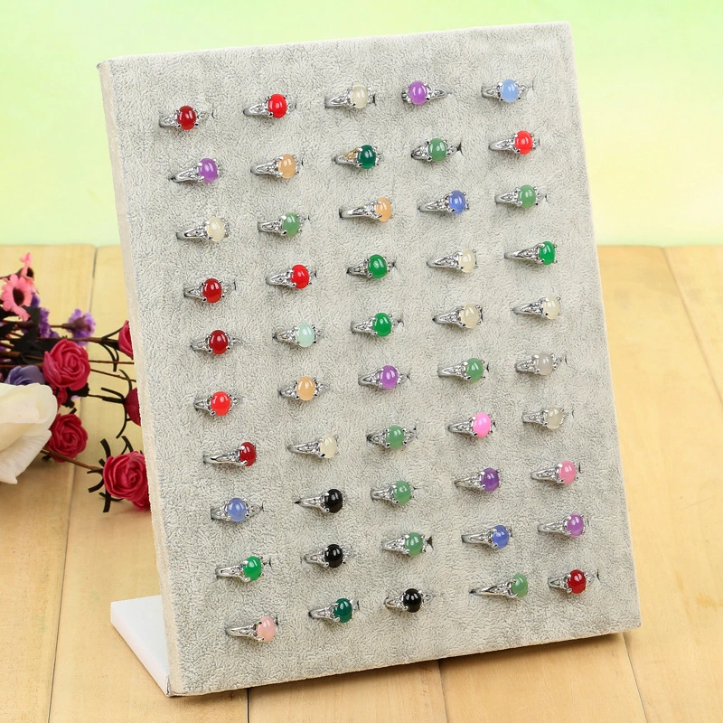 Custom Earrings Nail Jewelry Box Display Night Market Flannel Display Rack