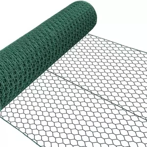 Precio más bajo de malla de alambre recubierto de PVC mallas hexagonales de 1/2'' 1'' Gallinero malla de alambre galvanizado