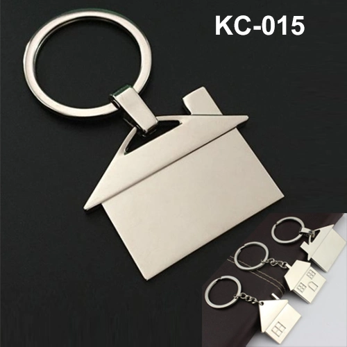 Promotional Metal Keychain with Laser Logo, Zinc Keychain, Promotional Gift Key Ring