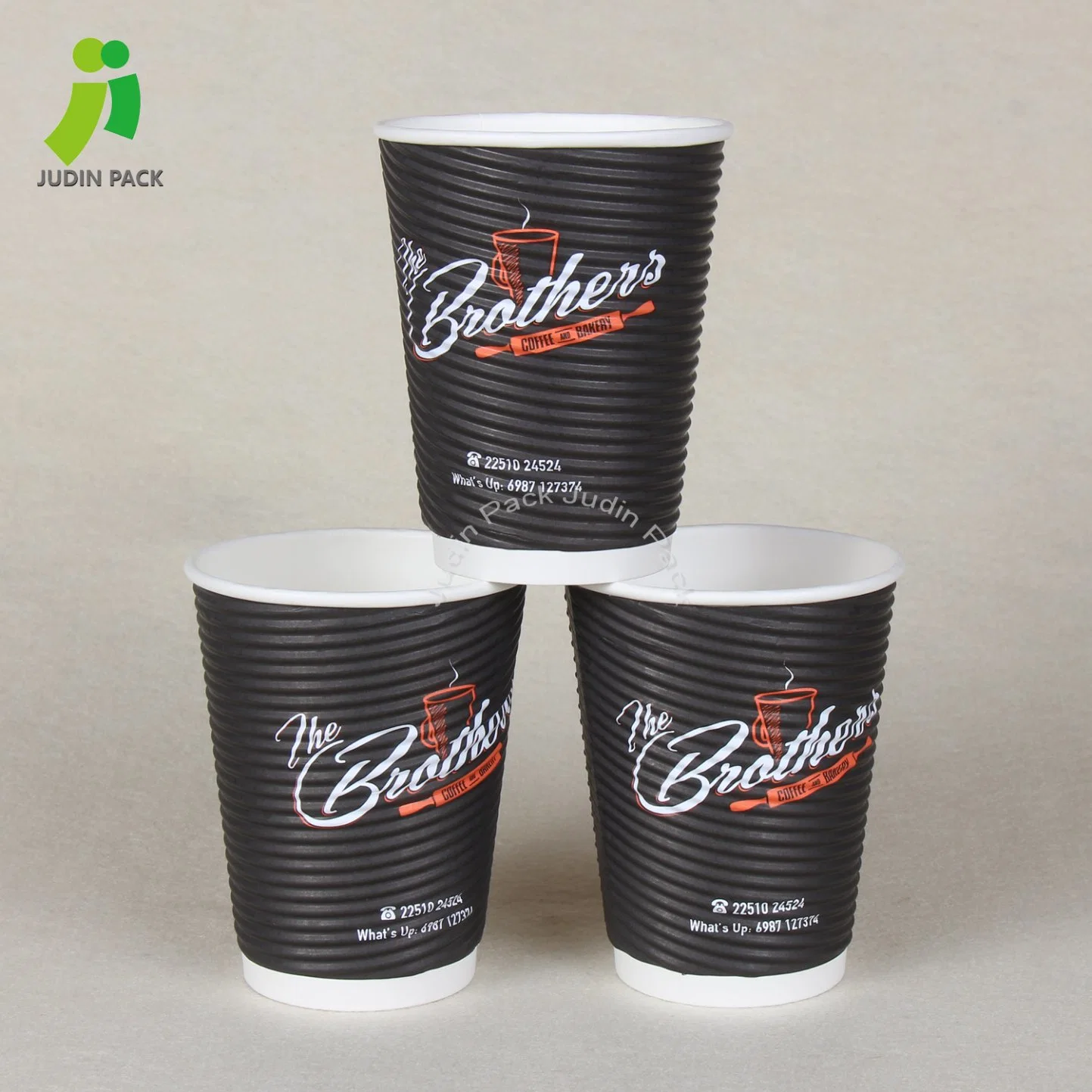 Ripple Wall Hot Drink Coffee Paper Cups-Heat Resistant