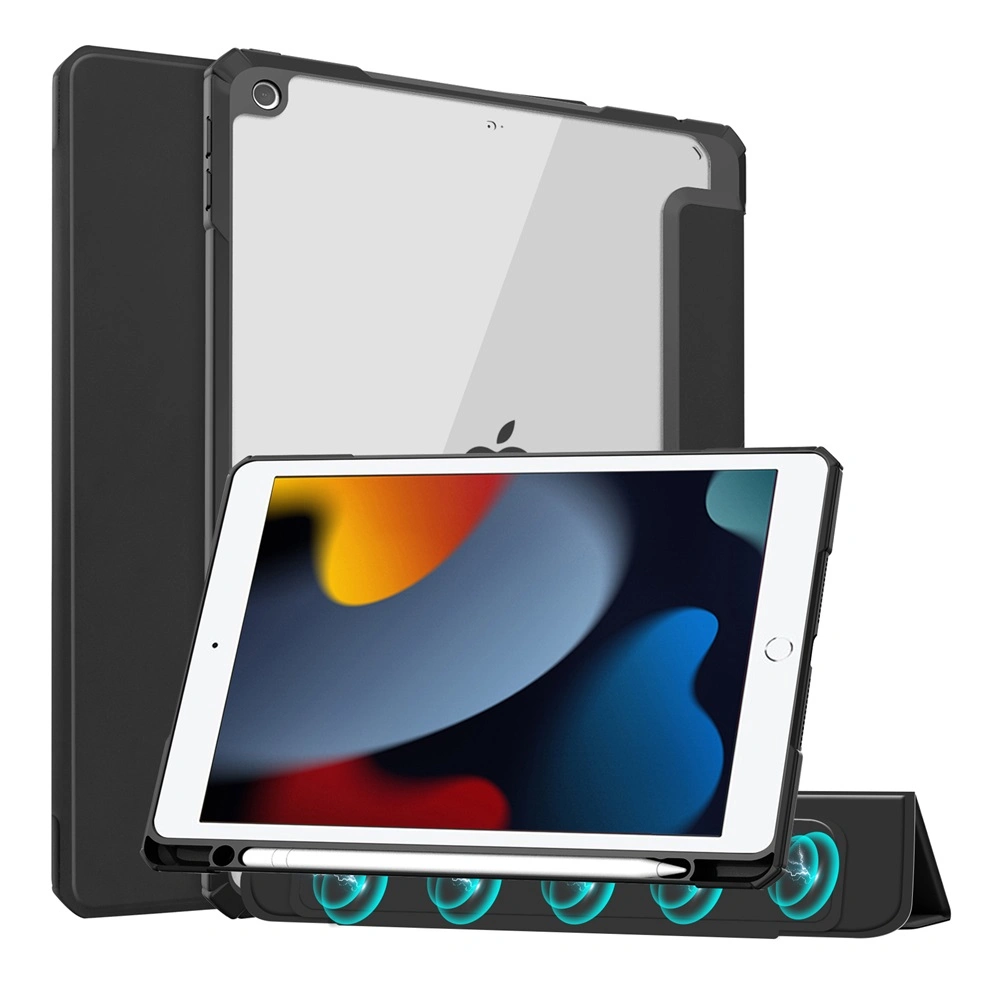 for iPad 9th 10.2 Inch Tablet Detachable Acrylic Cover Case