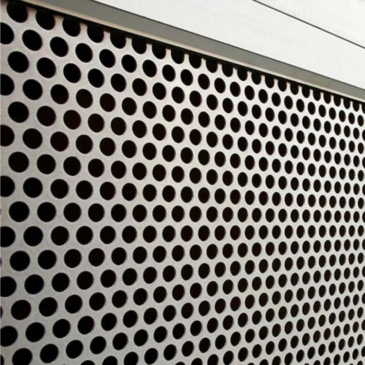 Perforated Metal Facade for Decoration and Protection of Buildings