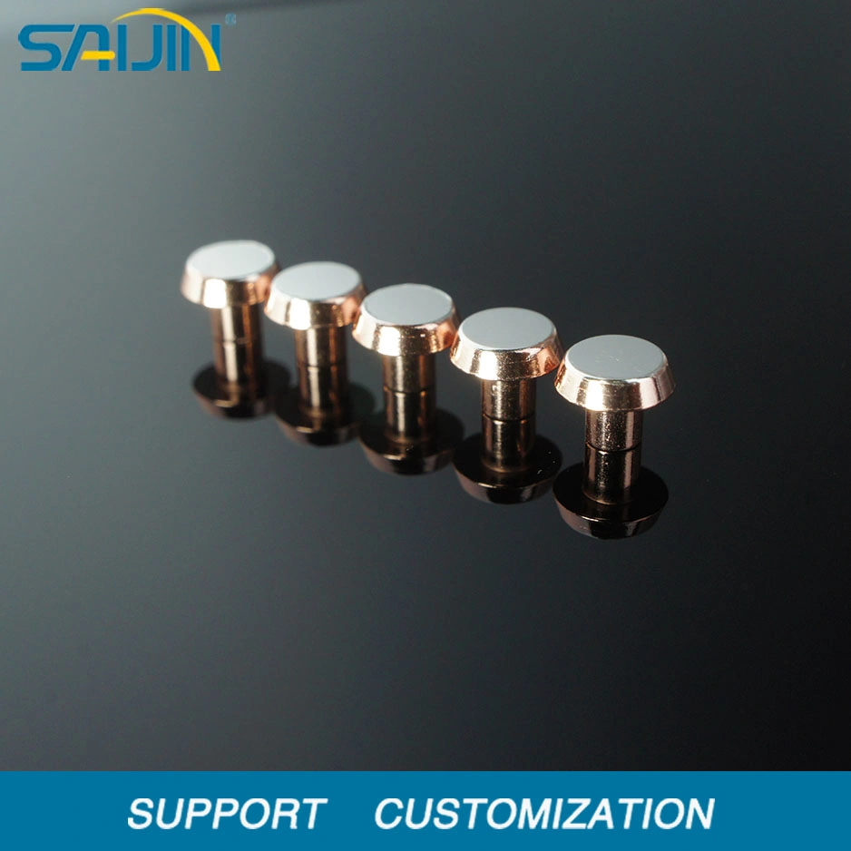 Bimetal Silver Copper Electrical Silver Contact Rivets for Industrial Relays