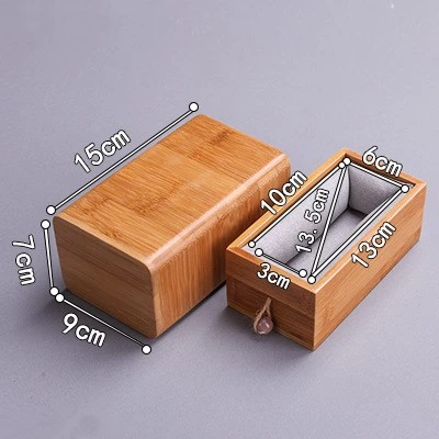 100% Bamboo Wood Pull-out Pet Cremation Urn Small Funeral Casket