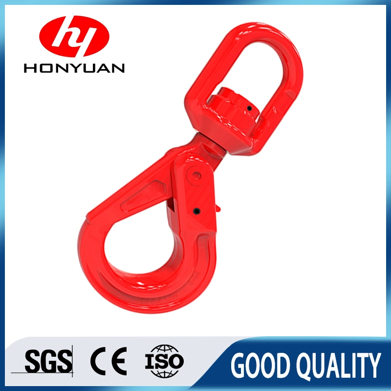 G80 Alloy Steel European Type Self-Locking Self Locking Swivel Hook