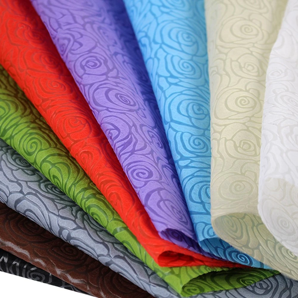 Eco-Friendly 100% poliéster sentida Nonwoven Fabric tecido macio Non-Woven Folha