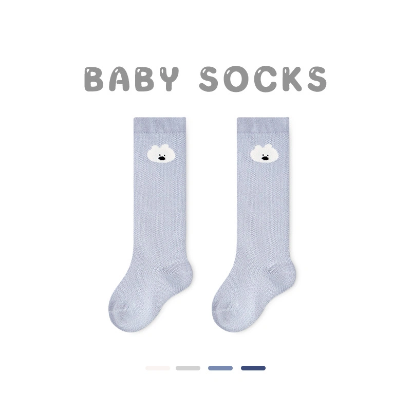 Wholesale/Supplier Tag-Free Organic Cotton Softy Breathable Seamless Baby Socks Stockings