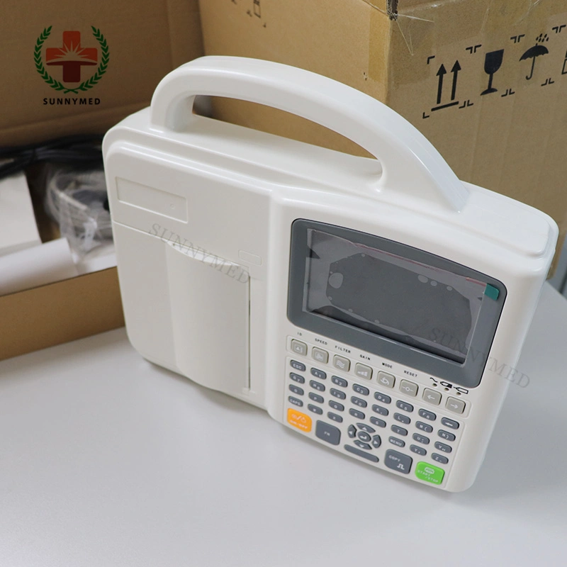 Sy-H021 Guangzhou Medical Three Channel Diagnostic Digital EKG ECG Machine