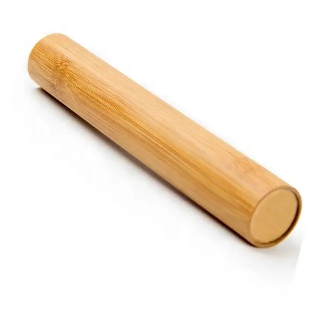 Hot Selling Natural Bamboo Tube Packaging Bamboo Toothbrush Case with OEM Logo