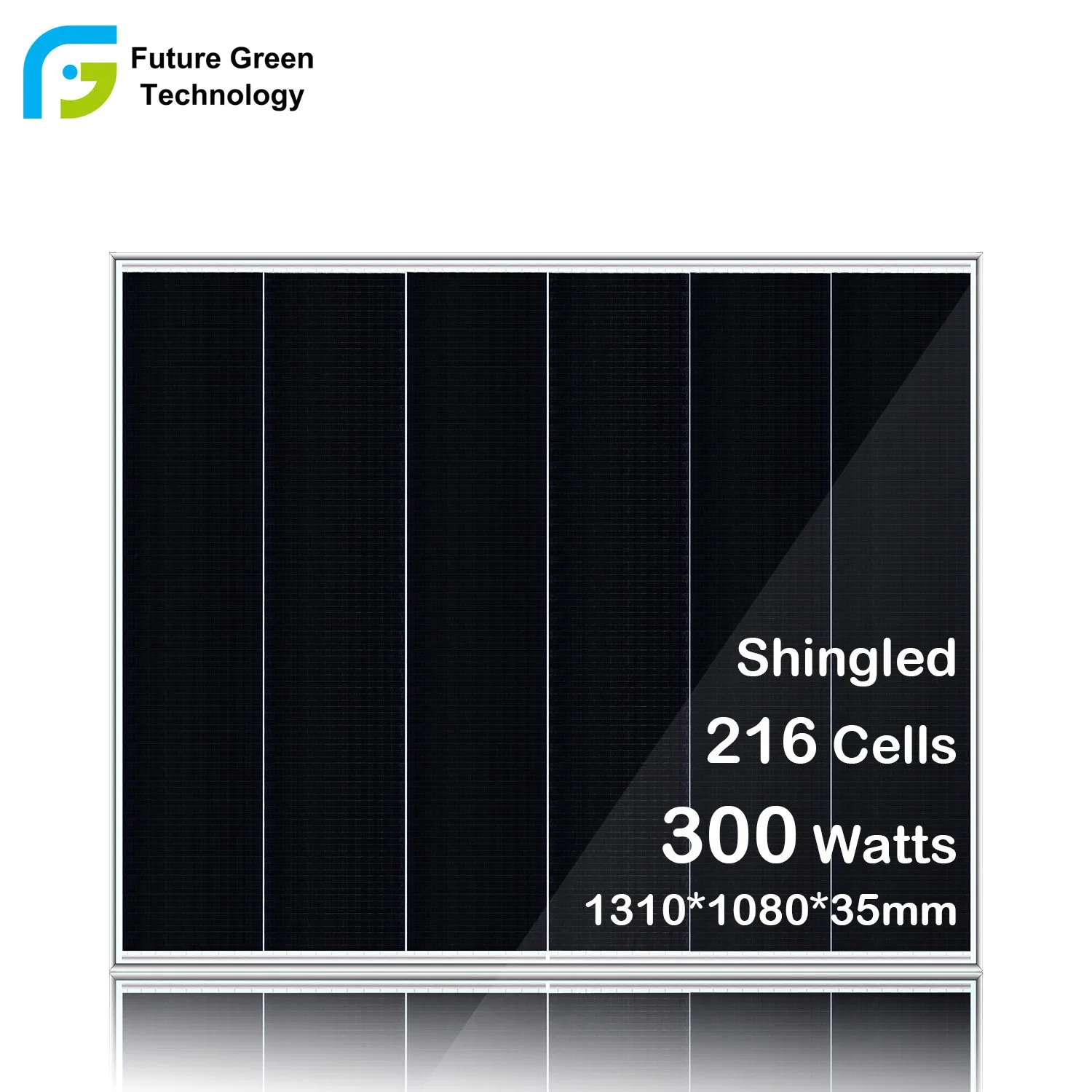 Wholesale/Supplier Price Overlapping Solar Cell Panel 300W 310W 320W Solar Panel 300W Black