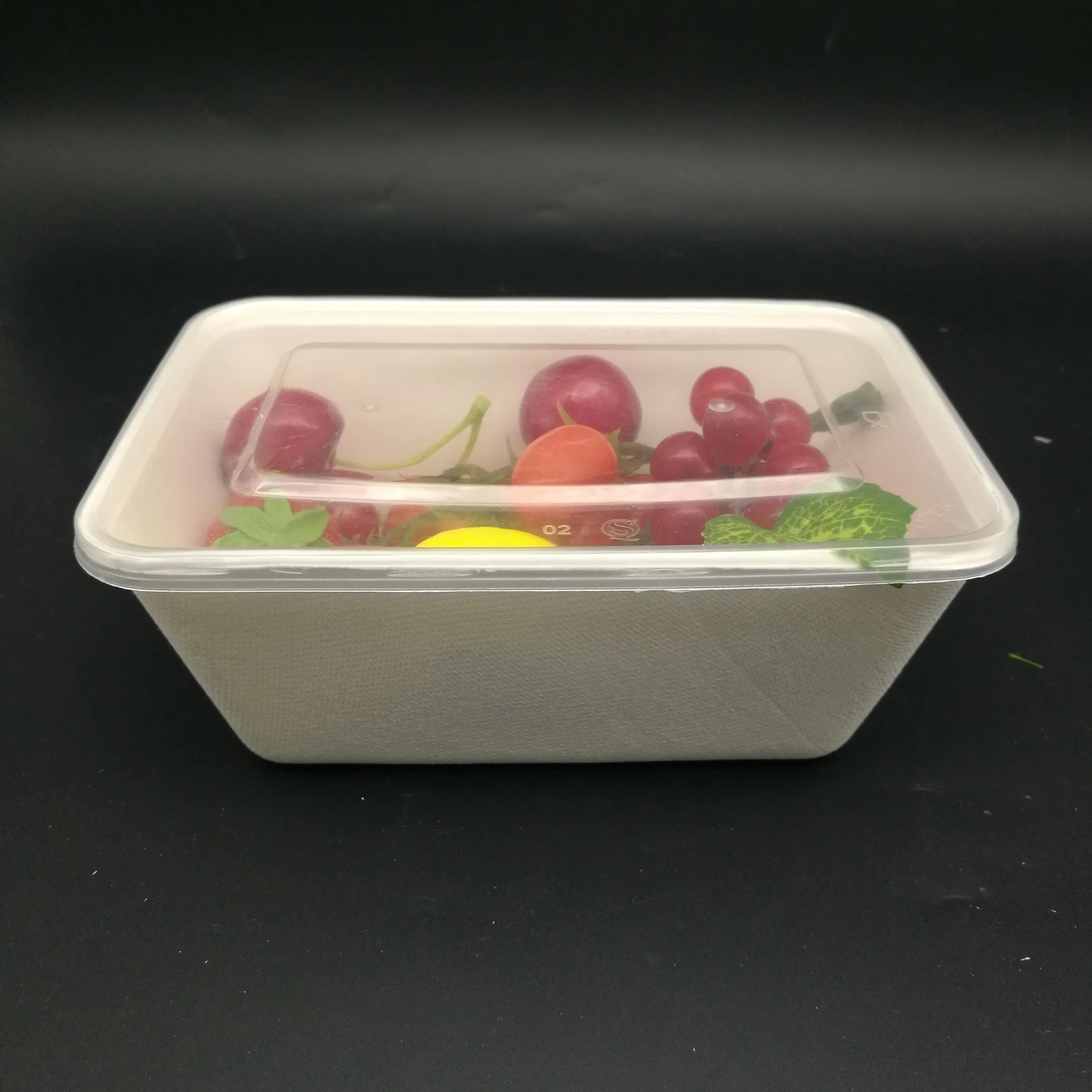 Biodegradable Compostable Paper Tableware Bagasse/500ml Sugarcane Food Box/Food Container