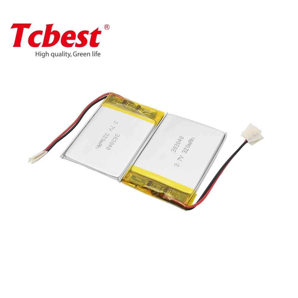 Tc303040 Li-Po de 3.7V 320mAh batería de polímero de litio con aviones no tripulados para E-Bike y helicópteros de Quadcopter