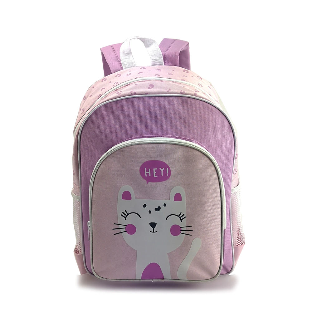 Oversize Pink Girls Backpack Primary Students School Bags Polyester Travel Leisure Knapsack Bag