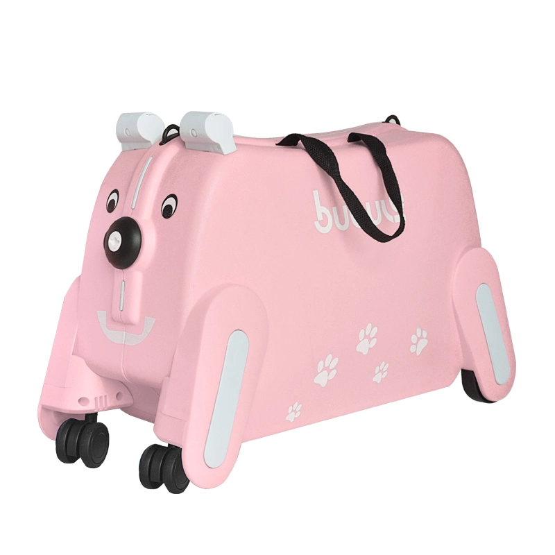 Bubule Cute 19 Inch Dog Style PP Kids Travel Carry on Suitcases Luggage (BBL19)