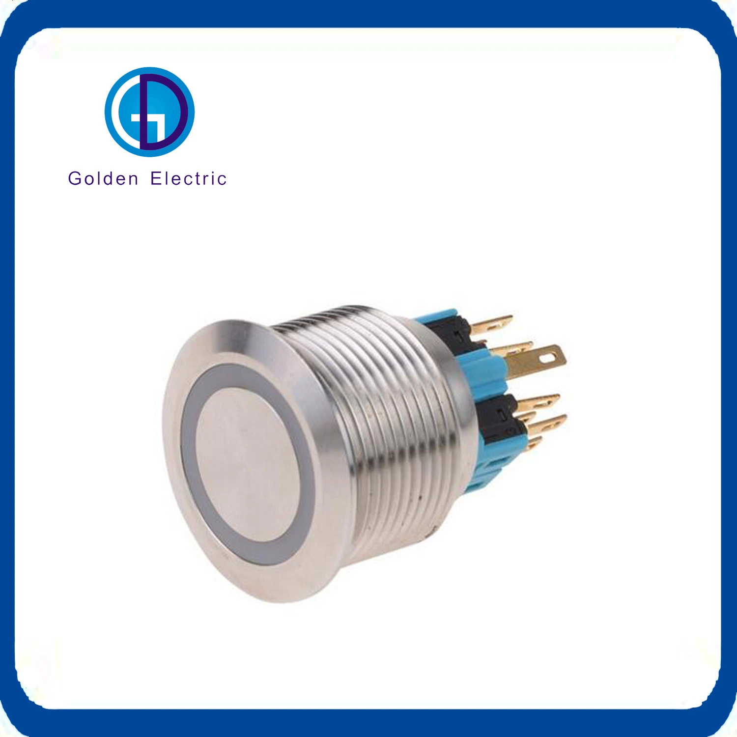 LED Ring Illuminated Stainless Steel Small Round Push Button Switch