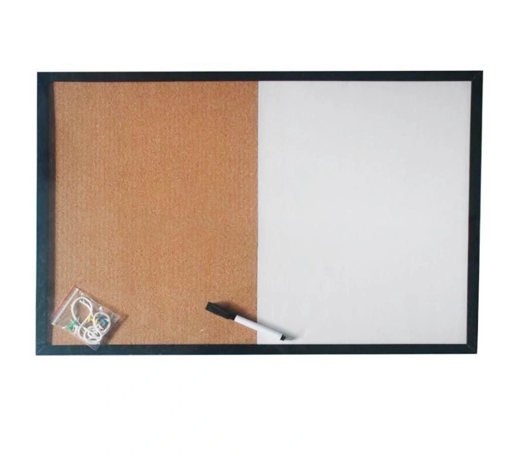 40X60cm Office Stationery Combined Whiteboard and Corkboard Bulletin Notice Memo Board