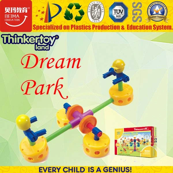 Kids DIY Toy Construction Building Block Educational Dream Park Toys