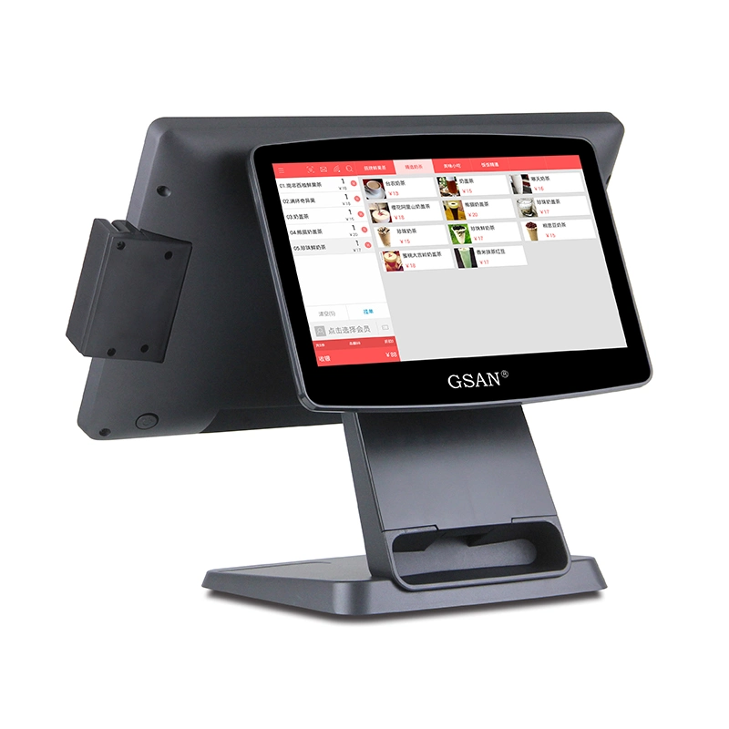 Matériel pour écran tactile double 15.6 + 11.6 pouces J1800 J1900 I3 I5 I7 tout-en-un Windows POS