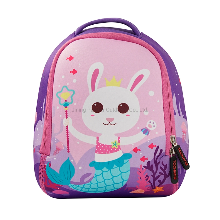 Mochila impermeável durável e popular para crianças, mochilas ao ar livre, mochila fofa de desenho animado de animais escolares para crianças pequenas.