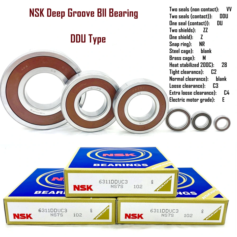 1688 Good Price Motor Bearing 6200 6201 6202 6203 6204 6205 6300 6301 6302 6304 6305 Deep Groove Ball Bearing NSK Wheel Bearing for Motorcycle Parts
