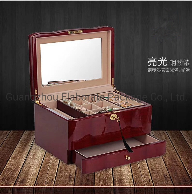 Custom Wooden Wedding Jewelry Gift Box Package Wood Watch Box