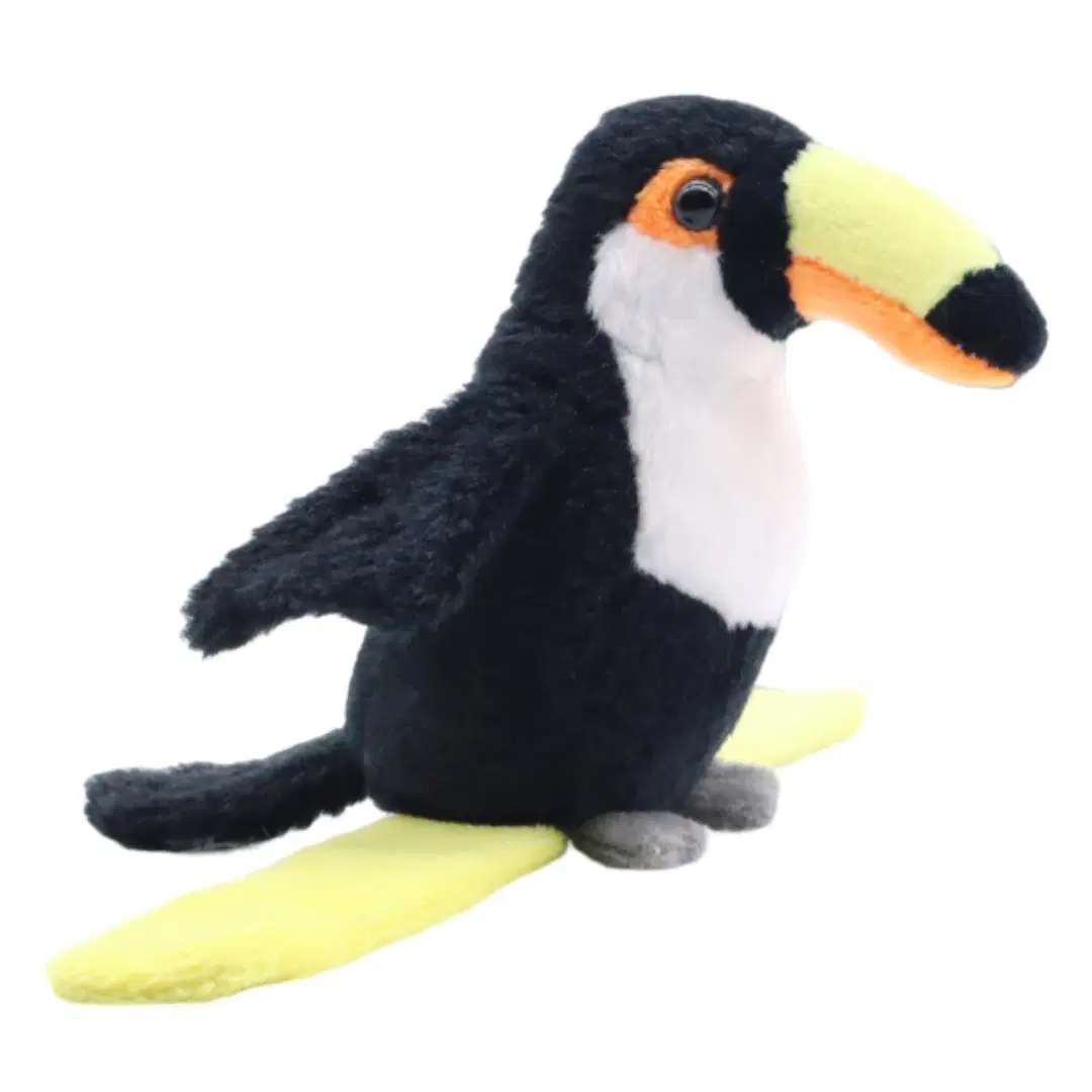 Custom 12cm (H) X 29cm (W) Plush Toys Brasil Toucan White/Black Stuffed Soft Children Slap Bands Toy Gift Brazil Animal Toco Wrist Band Kids Bracelet Snapbands