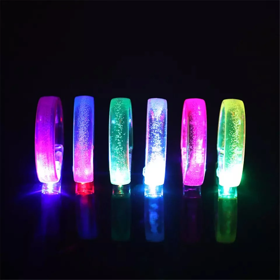 Plat en acrylique de concert éclairé par LED pour enfants Bracelet à barre lumineuse large bande pour la fête