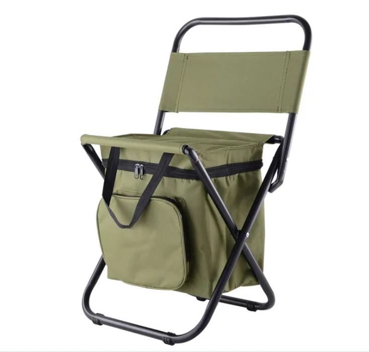 Foldable Cooler Bag Camping Chair Cold Bag Small Fishing Camp Stool