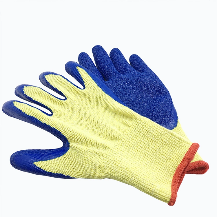 Cotton Liner Latex Coated Construction Working Gloves