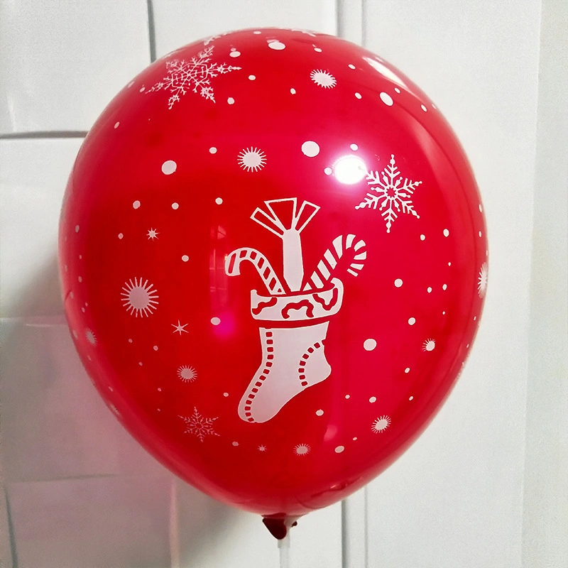 100 PCS Christmas Party Decorations Party Supplies Christmas Latex Balloons