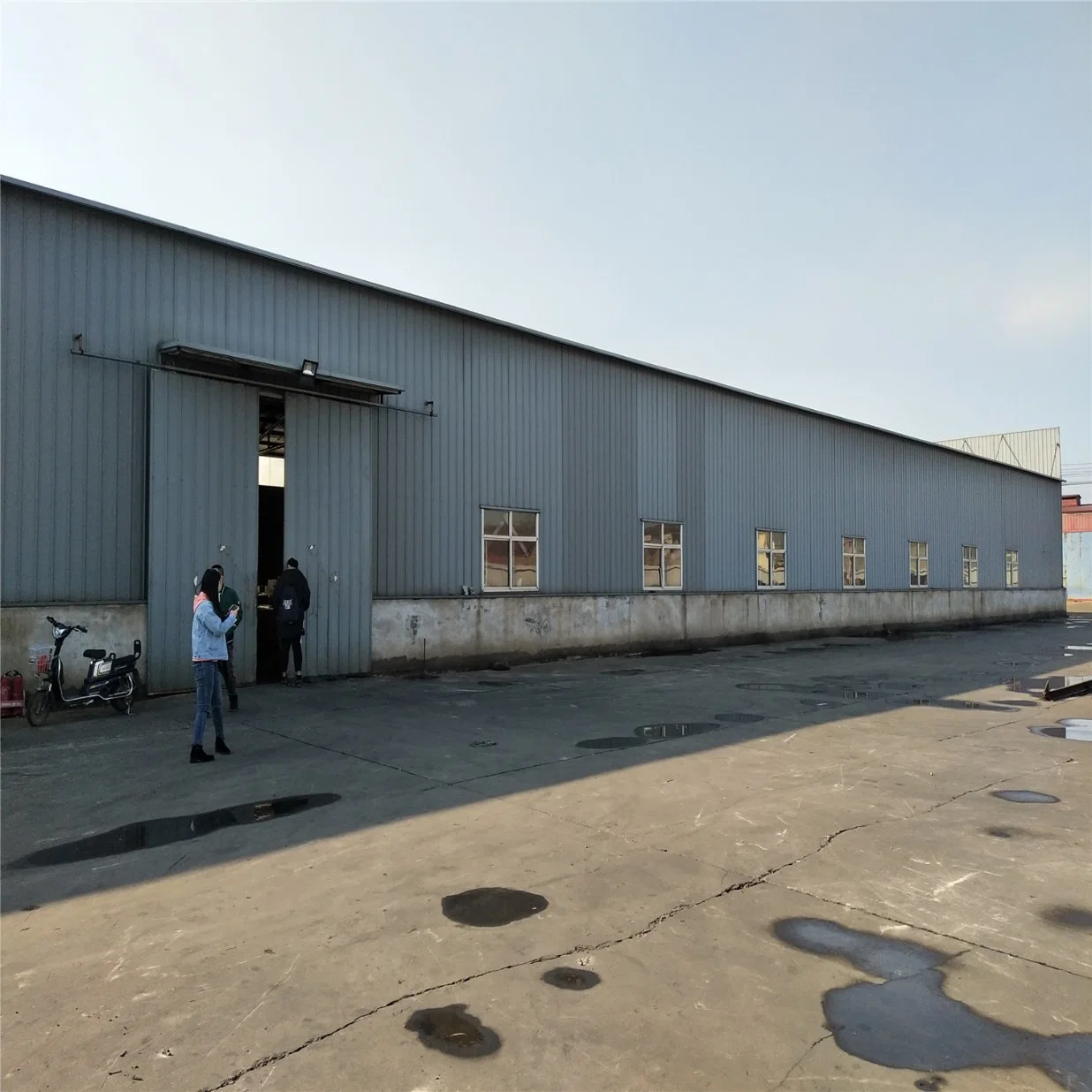 Galvanized Corrugated Roofing Steel Sheet Blue Color for Building Construction Hardware