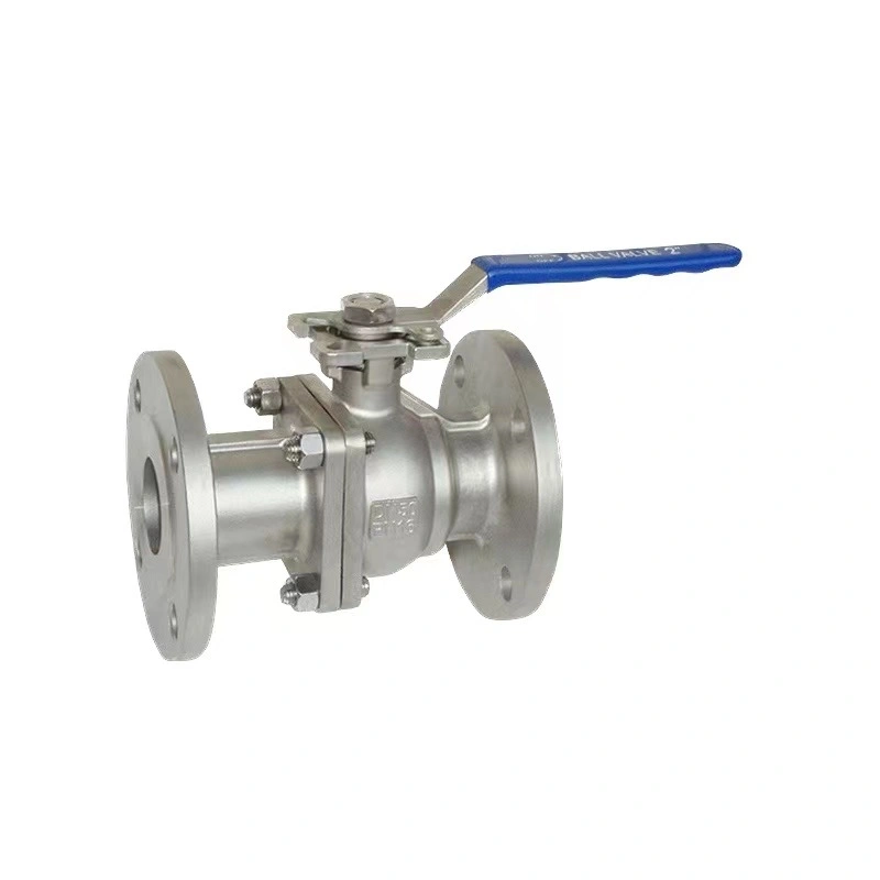 Wenzhou Full Bore Industry Casting Class150/Pn16 Stainless Steel Flange Ball Valves with ISO 5211 Direct Mounted Pad