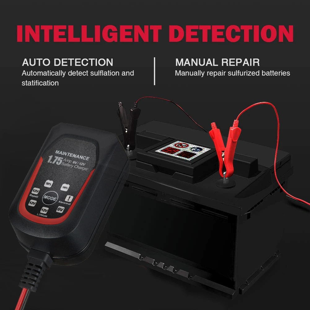 Smart 12V Pulse Repair Lithium Battery Charger