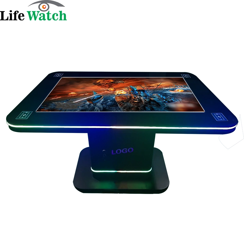 49-Multi Touch Screen Table Interactive Smart Coffee Table Information Display for Family Entertainment