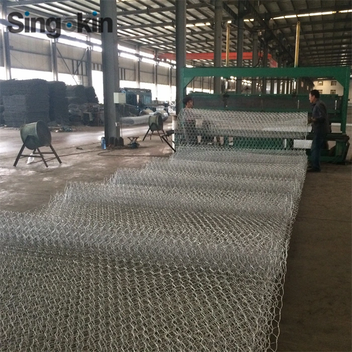 2,7mm-3,7mm PVC Verzinkte Gabion Box Gabion Basket Stone Cage-Halterung Wandkäfig Gabion