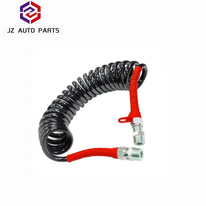 Trailer 28 Turns 22 Turns Coiled Spring Pipe PA12 Pneumatic Spiral Coil Brake Air Hose