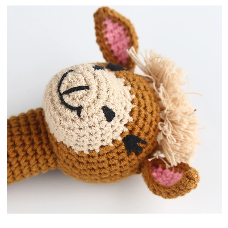 Customized Crochet Knitting Giraffe and Alpaca Toys Handmade Crochet Toys for Baby