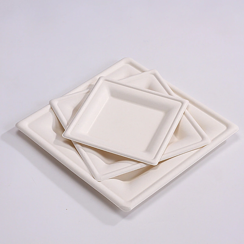 Paper Plates Grease Proof Bagasse Biodegradable Disposable Party