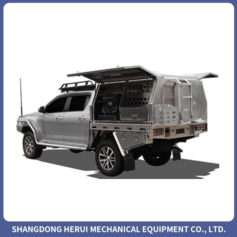 New Standard Waterproof White Aluminum Truck Tool Box Ute Canopy for Truck