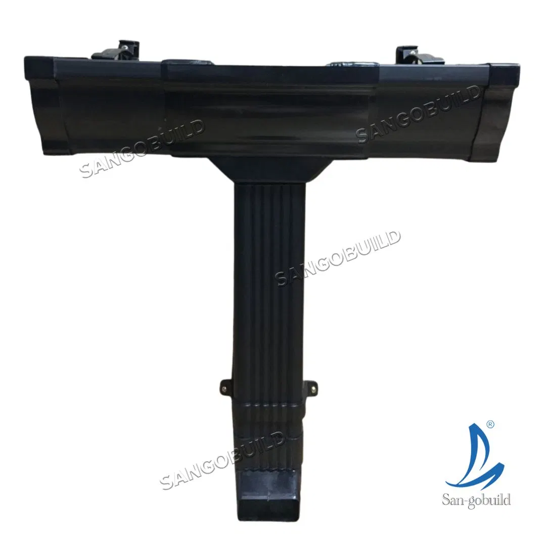 UV-Resistant Roof Rain Gutters Wholesale/Supplier Plastic Downspout White Black Water Pipe Fitting with Leaf Filter UPVC Roofing Water Collector