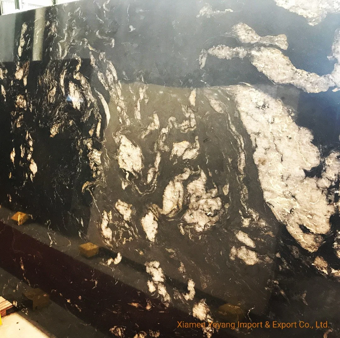 Natural Stone Black/Gold/Brown Countertop/Vanitytop Granite for Kitchen/Bathroom Wall Paving Tile