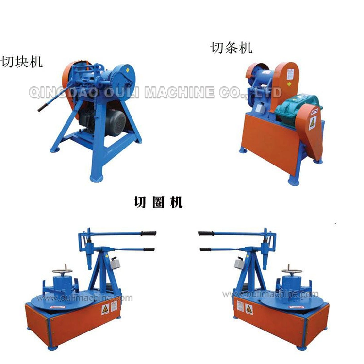 Used Tire Recycling Line of Semi Automatic Unit Rubber Blocks and Crumb Producing Machine